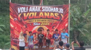 Dramatis! Sempat Tertinggal, SDN 1 Tempursari Sukses Pertahankan Juara Volanas Series 2 Sidoharjo